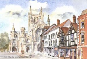 King Street & Hereford Cathedral 0098