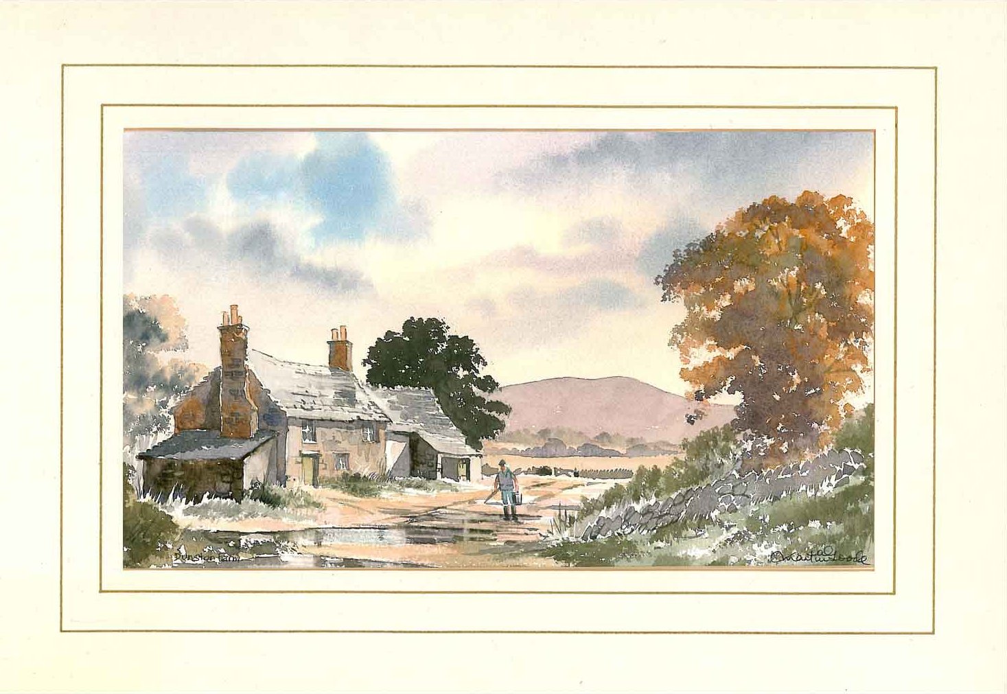 Dunston Farm, Original Watercolour Painting by Martin Goode