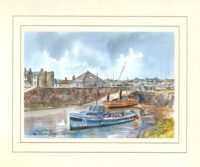 Long Hole Harbour, Bangor, Co Down, N Ireland, Original Watercolour Painting by Martin Goode