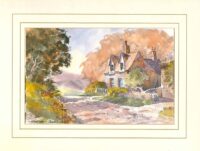 Autumn Lane, Original Watercolour Painting by Martin Goode