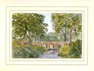 Minnowburn Bridge, Belfast, Original Watercolour Painting by Martin Goode