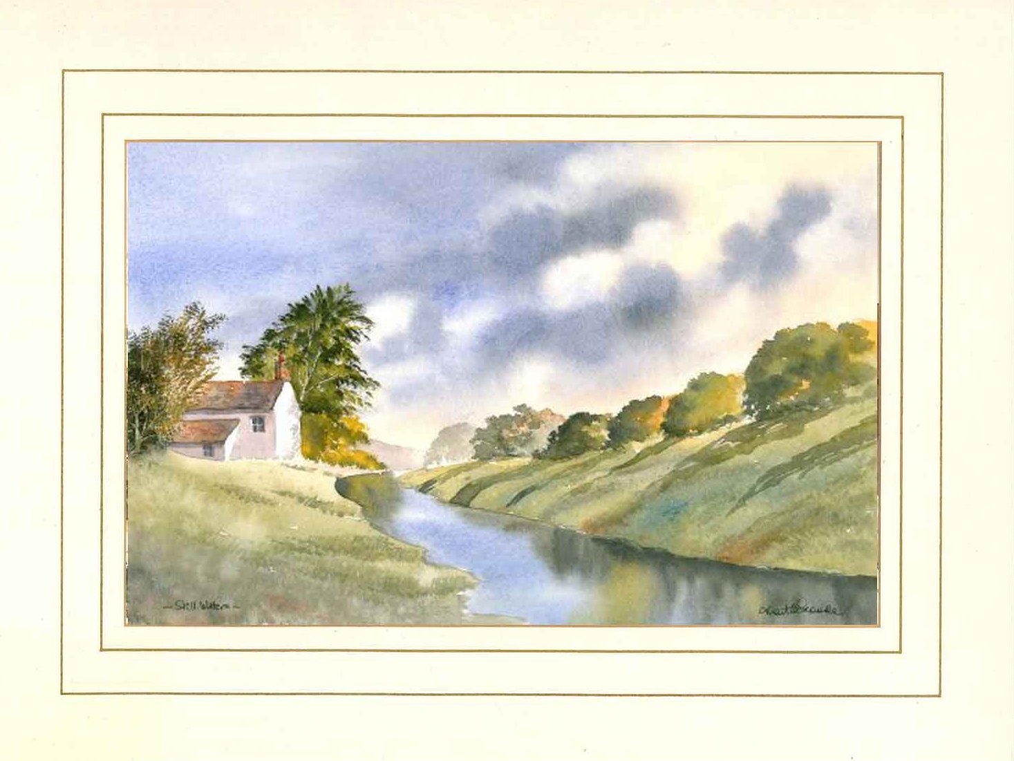 Still Waters, Original Watercolour Painting by Martin Goode